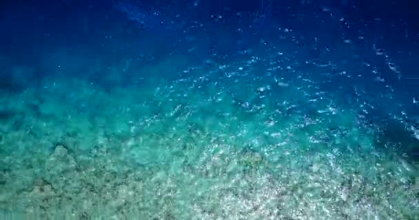 Acalmar Água Mar Durante Dia Natureza República Dominicana Caraíbas — Vídeo de Stock