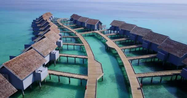 Luxus Holzbungalows Auf Der Insel Exotischer Urlaub Thailand — Stockvideo