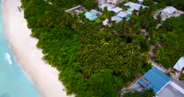 Litoral Tropical Ilha Verde Férias Verão Bali Indonésia — Vídeo de Stock