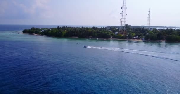 Bright Seascape Tender Sunshine Journey Gili Trawangan Thailand — Vídeos de Stock