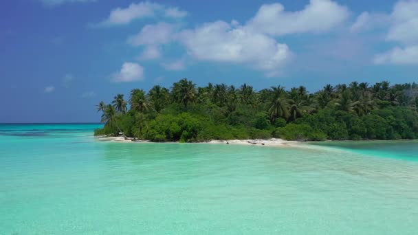 Cena Marinha Cores Suaves Natureza Tropical Das Bahamas Caribe — Vídeo de Stock