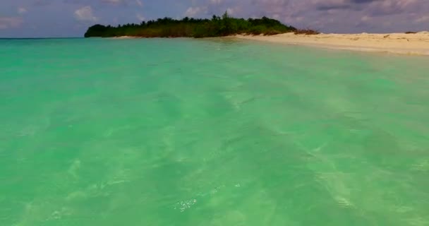 Plaża Spokojną Wodą Morską Południe Tropikalny Charakter Tajlandii Azji — Wideo stockowe