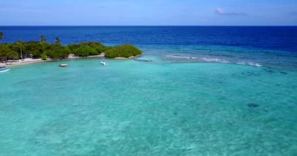 Malowniczy Krajobraz Morski Ciągu Dnia Tak Naturalna Scena Jamajce Karaiby — Wideo stockowe