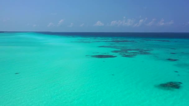 Erstaunliche Aussicht Auf Das Meer Landschaft Von Bora Bora Französisch — Stockvideo