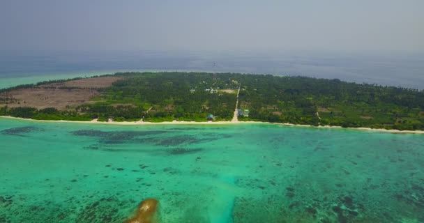 Melihat Pulau Berombak Dari Drone Pemandangan Pemandangan Pemandangan Pemandangan Pemandangan — Stok Video