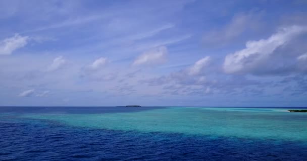 Mariene Scene Zachte Kleuren Tropisch Karakter Van Bahama Caribisch Gebied — Stockvideo