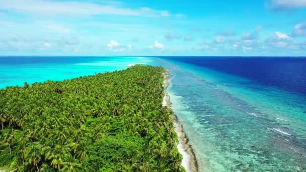 Widok Wyspę Porannym Słońcu Letni Relaks Bali Indonezja — Wideo stockowe