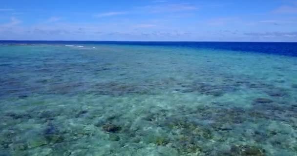 Poplątana Płytka Woda Widokiem Dno Wycieczka Barbados Karaiby — Wideo stockowe
