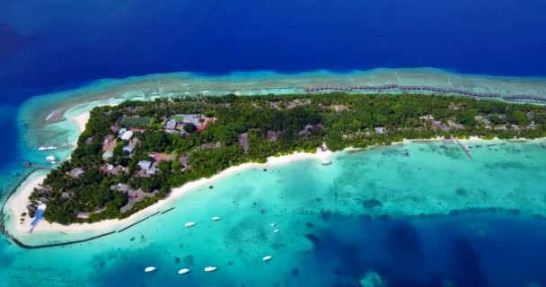 Blick Auf Die Insel Landschaft Der Seychellen Ostafrika — Stockvideo