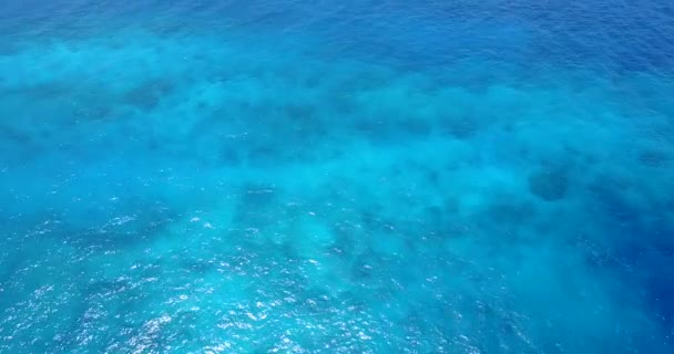 Sfondo Naturale Acqua Mare Increspata Viaggio Tropicale Alle Barbados Caraibi — Video Stock