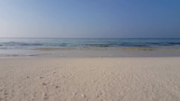 Sandstrand Morgen Urlaub Australien Ozeanien Sommer — Stockvideo