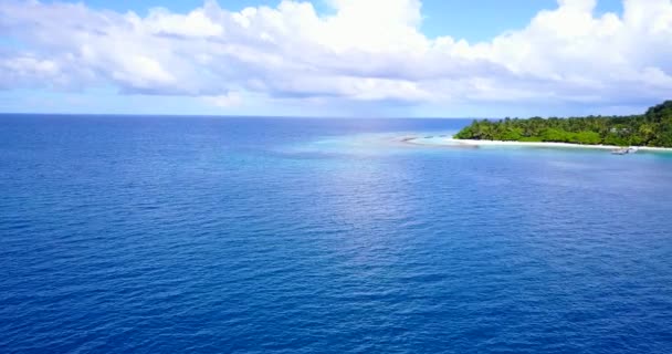 Calma Vista Sul Mare Viaggio Estivo Antigua — Video Stock