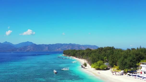 Vista Exótica Paisagem Marinha Verão Relaxar Bali — Vídeo de Stock