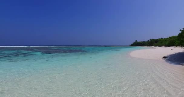 Toller Blick Auf Blaues Meerwasser Sommerferienkonzept Indonesien — Stockvideo