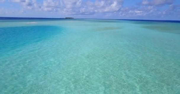 Naturalny Spokojny Widok Morze Radujący Się Tropikalnym Wypoczynkiem Bali Indonezja — Wideo stockowe