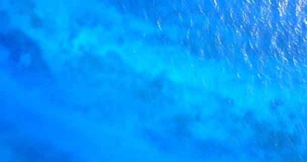 Lebendiges Blaues Meerwasser Sommerurlaub Auf Den Malediven — Stockvideo