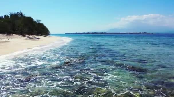 Linha Costeira Manhã Viagem Verão Indonésia — Vídeo de Stock