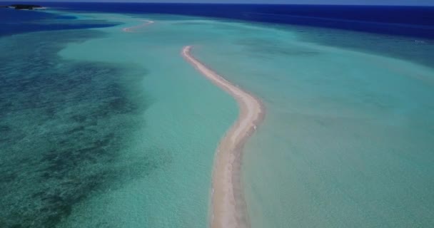 宁静的海滨背景 多米尼加共和国 加勒比夏季热带风景 — 图库视频影像