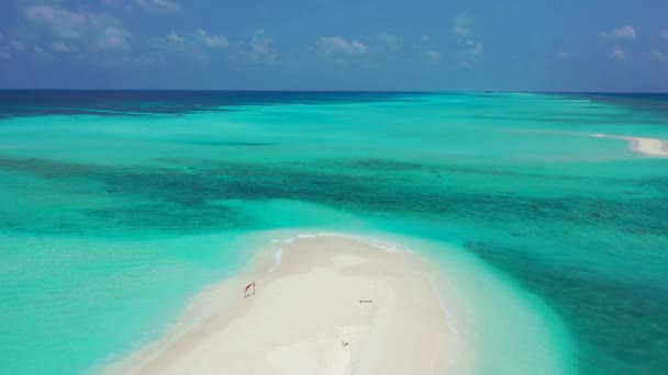 Eau Turquoise Bleue Avec Île Tropicale Thaïlande Paysages — Video