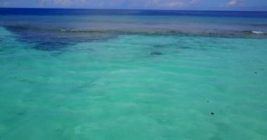 Sakin deniz kenarının ilham verici manzarası. Endonezya, Bali 'de tatil sezonu.