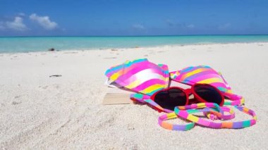 Empty clear shoreline with transparent water. Tropical nature of Bali, Indonesia. 