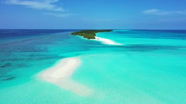 Canlı turkuaz deniz kenarı adası. Barbados, Karayipler 'e tropik gezi. 