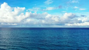 Bora Bora 'nın egzotik doğası, Fransız Polinezyası. 