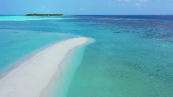 Drohnen Ansicht Der Grünen Insel Pauschalreisen Nach Dominikanische Republik Sommer — Stockvideo