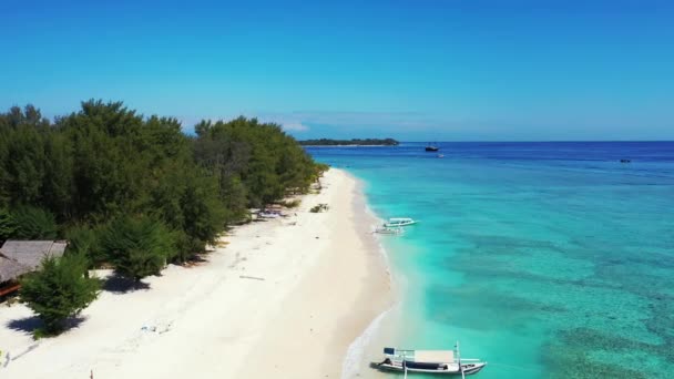 Endonezya Nın Bali Adası Nın Güneydoğusunda Inanılmaz Bir Sahil Drone — Stok video