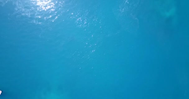Fliegen Über Türkisblauem Wasser Pauschalreisen Auf Die Seychellen Indischer Ozean — Stockvideo