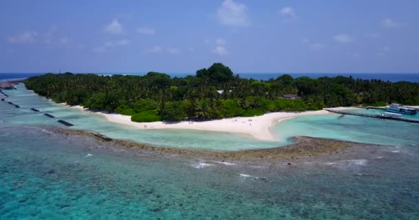 Inspiring Marine View Enjoying Nature Dominican Republic Caribbean — Vídeo de Stock