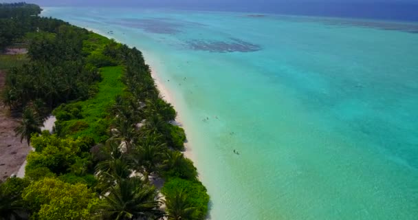 Gündüz Deniz Manzaralı Barbados Karayipler Egzotik Yolculuk — Stok video