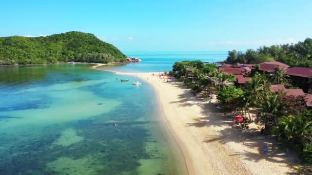 Tagsüber Küstenlandschaft Sommerurlaub Nach Bali Indonesien — Stockvideo