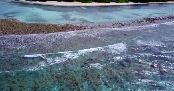 Filipinler Asya Daki Boracay Egzotik Adasında Beyaz Plajlı Kristal Berrak — Stok video