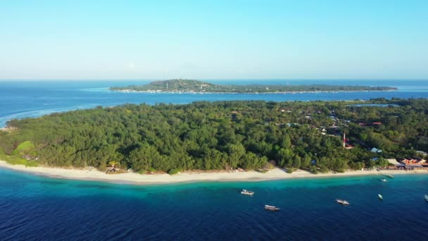 Vuelo Drónico Sobre Las Islas Escena Natural Jamaica Caribe — Vídeos de Stock