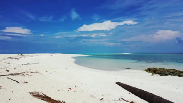 Ήσυχη Περιοχή Παραλία Φύση Του Μπαλί Ινδονησία — Αρχείο Βίντεο