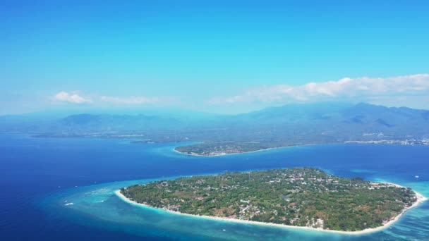 Observer Vue Sur Mer Depuis Drone Profiter Nature République Dominicaine — Video