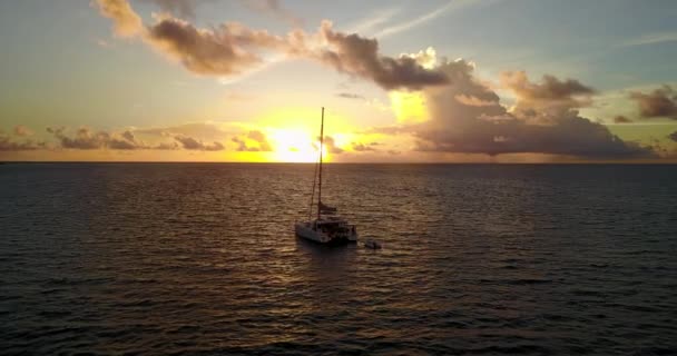 Gouden Uur Aan Zee Zomer Reis Naar Bali Indonesië — Stockvideo