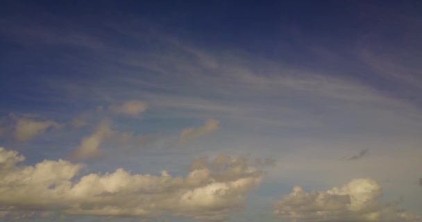 Chmury Oglądane Wyspy Godzinach Wieczornych Tropikalny Raj Barbadosu Karaiby — Wideo stockowe