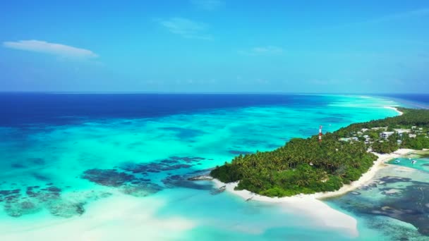 Fondo Natural Marino Durante Día Vacaciones Bali — Vídeos de Stock