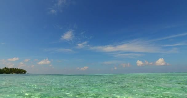 Serene Zeegezicht Met Transparant Water Tropisch Paradijs Van Barbados Caribisch — Stockvideo