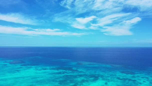 Żywy Krajobraz Morski Ciągu Dnia Letnia Sceneria Bali Indonezja — Wideo stockowe