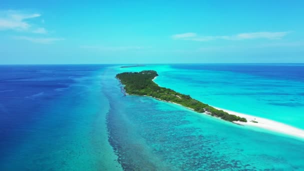 Paisaje Marino Turquesa Brillante Fondo Natural Bali — Vídeos de Stock