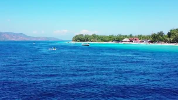 Heldere Zee Tijdens Middag Exotische Zomerreis Naar Bali Indonesië — Stockvideo