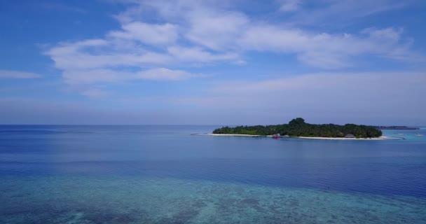 Spokojne Wybrzeże Dzień Widok Morze Malownicze Bali — Wideo stockowe