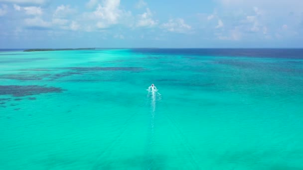 Oändlig Turkos Vid Havet Sommarstämning Bali Indonesien — Stockvideo