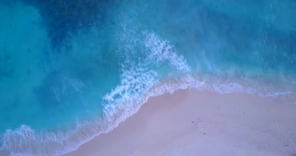Strahlend Blaue Wasseroberfläche Naturlandschaft Der Seychellen Ostafrika — Stockvideo