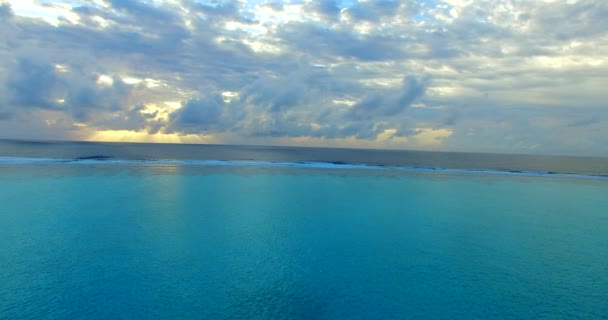 Ljusa Oskyldiga Sjölandskap Exotisk Natur Bora Bora Franska Polynesien — Stockvideo