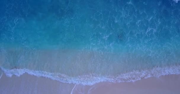 Menjalankan Gelombang Garis Pantai Perjalanan Musim Panas Eksotis Bali Indonesia — Stok Video