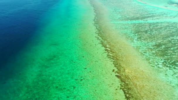 Aguas Verdes Azules Escondido Australia Oceanía — Vídeo de stock